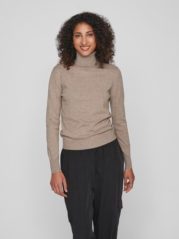 VILA Sweater 'Comfy' in Brown: front