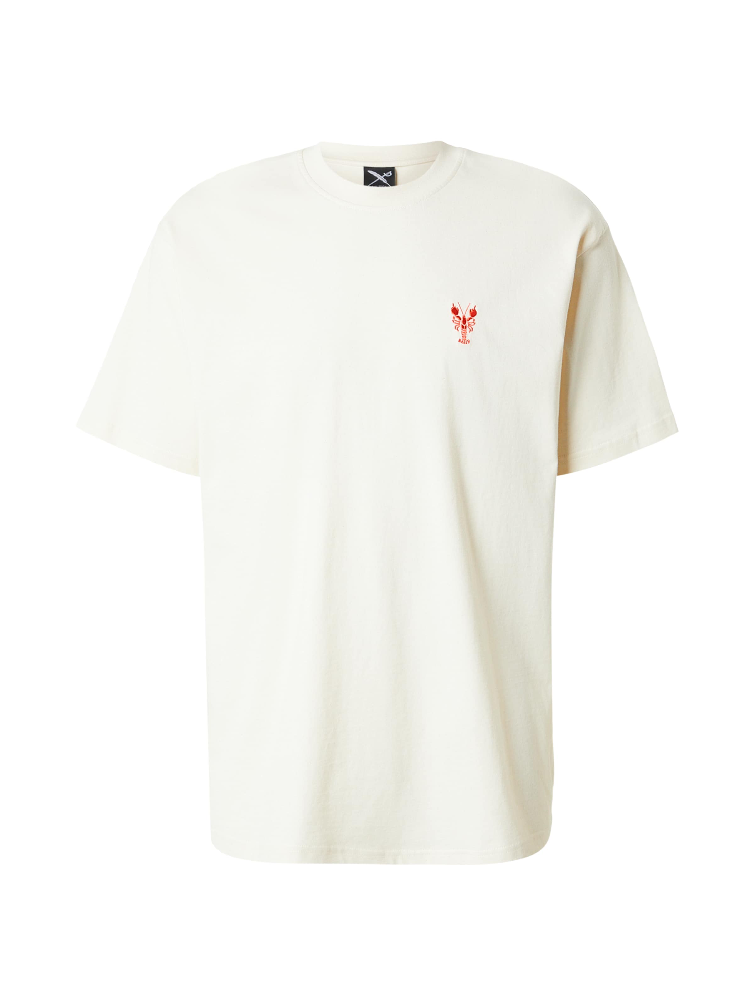 Iriedaily T-Shirt 'LaVida Lobster' in Weiß: Vorderseite