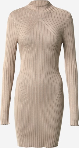 Abercrombie & Fitch Knitted dress in Brown: front