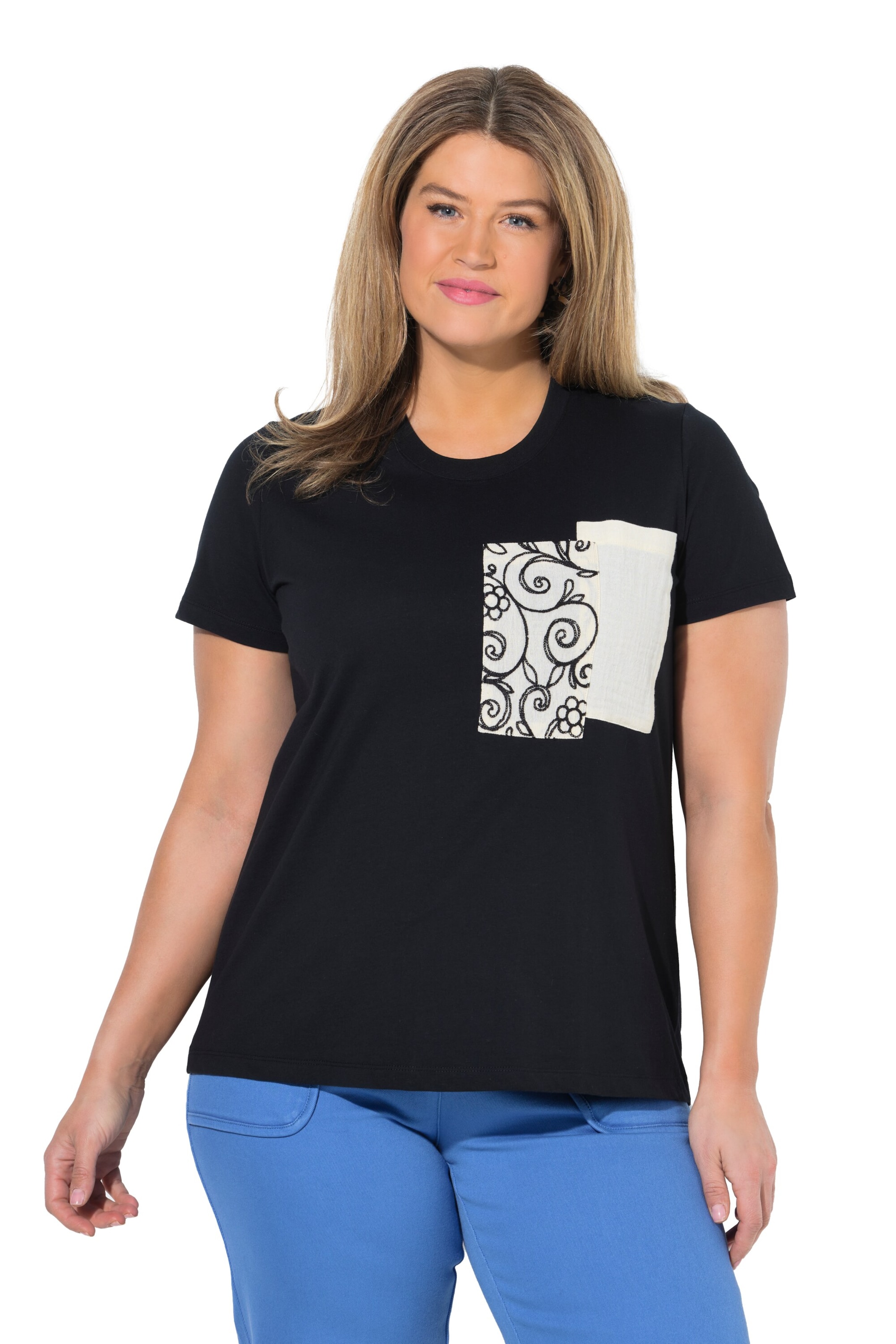 Ulla Popken Shirt in Black: front