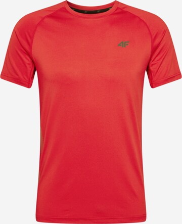 4F Performance Shirt in Red: front