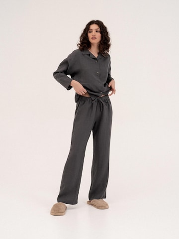 AmourLinen Pyjama 'Snooze'‌‌‌‌ in Grau