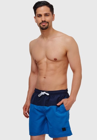 INDICODE JEANS Board Shorts 'Pruitt' in Blue