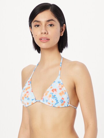 Cotton On Body Triangle Bikini Top in Blue: front