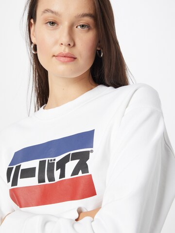 LEVI'S ® Collegepaita 'Graphic Standard Crewneck Sweatshirt' värissä valkoinen