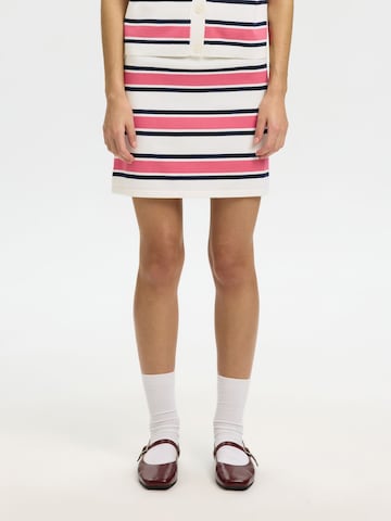 SELECTED Skirt in White: front
