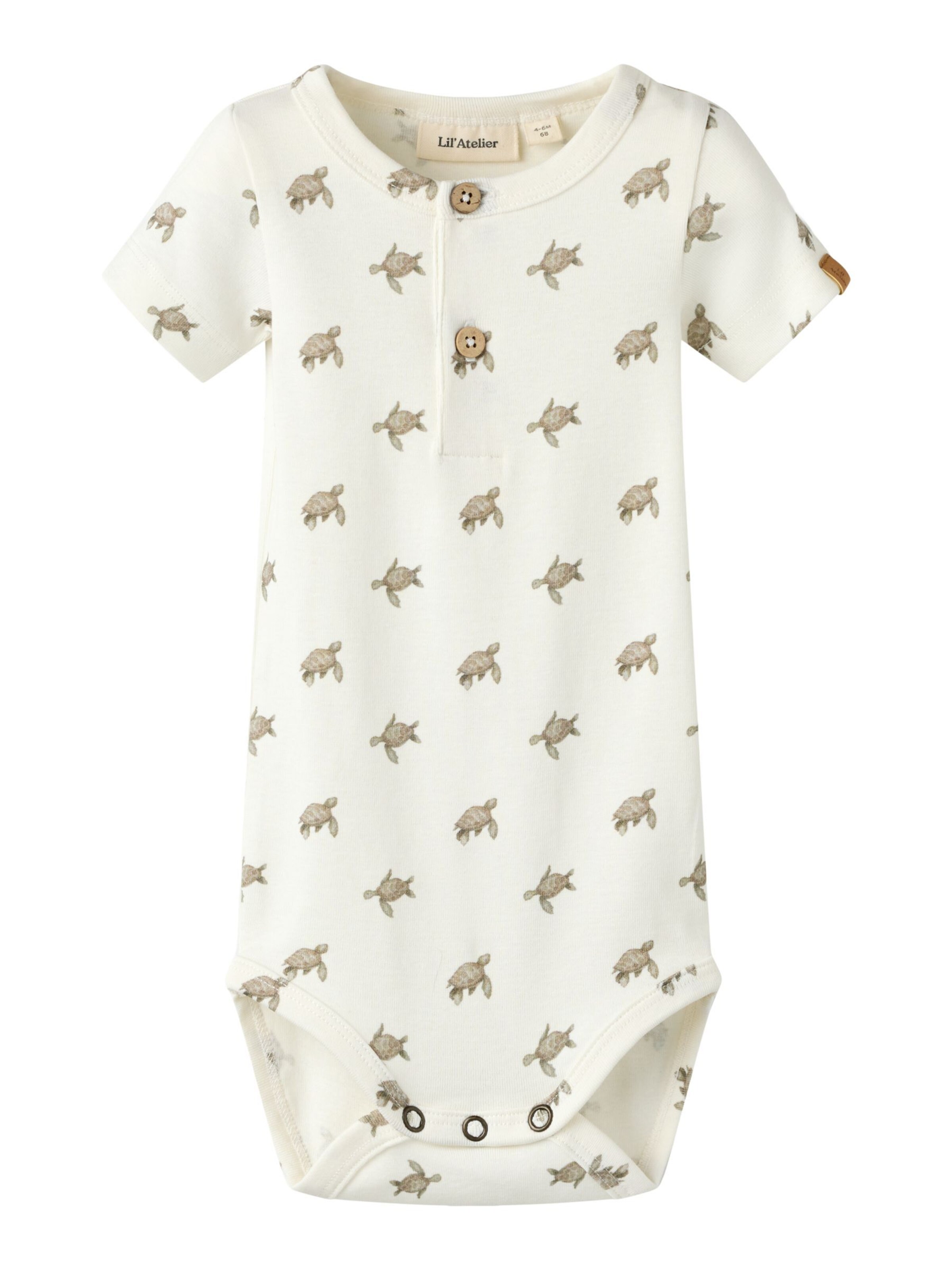 Lil'Atelier - Pijama entero/body en blanco: frente
