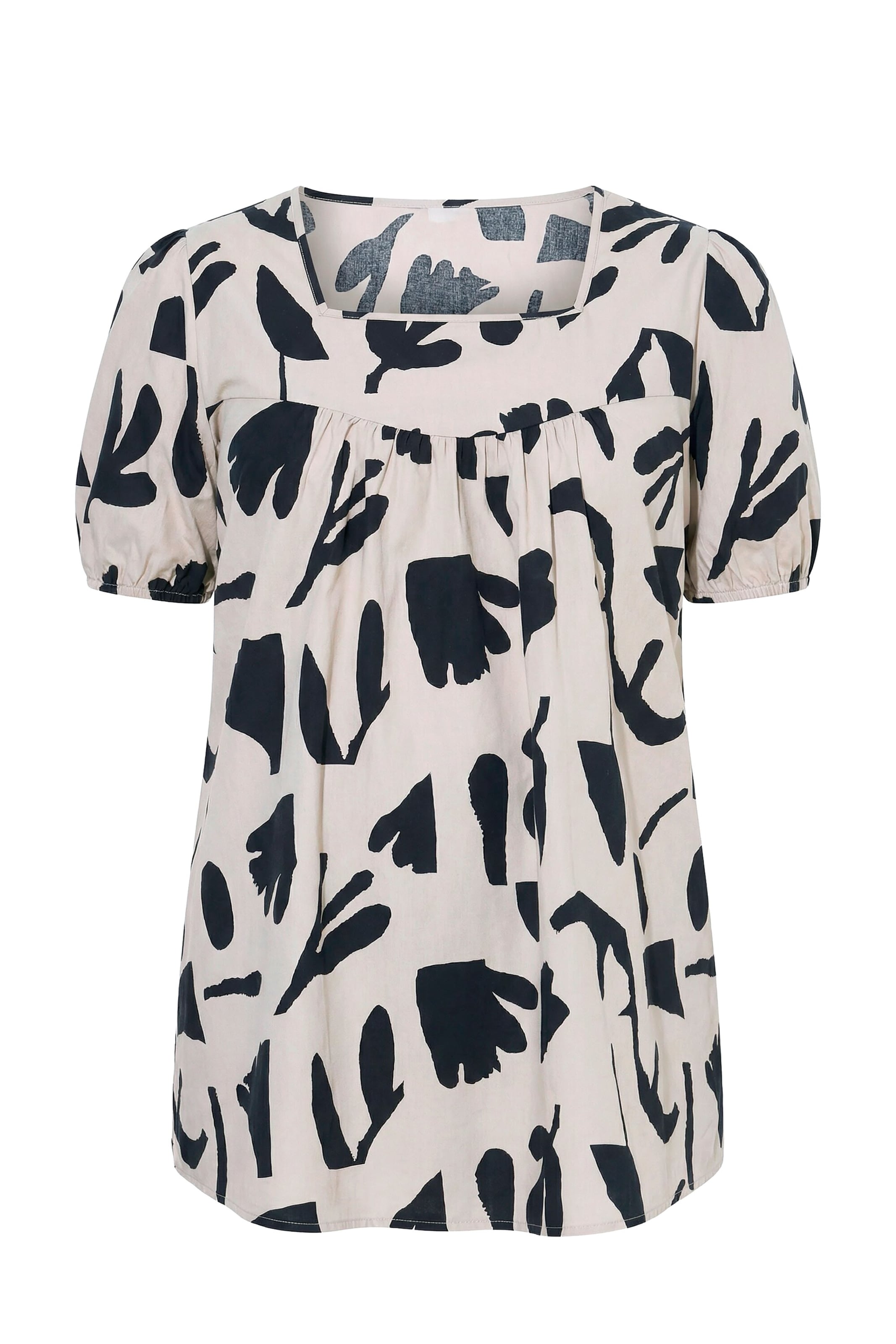 Ulla Popken Bluse in Beige: Vorderseite