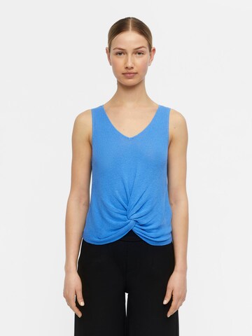 OBJECT Knitted Top 'YORI' in Blue: front