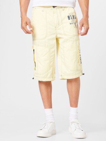 CAMP DAVID Regular Trousers in Yellow: front