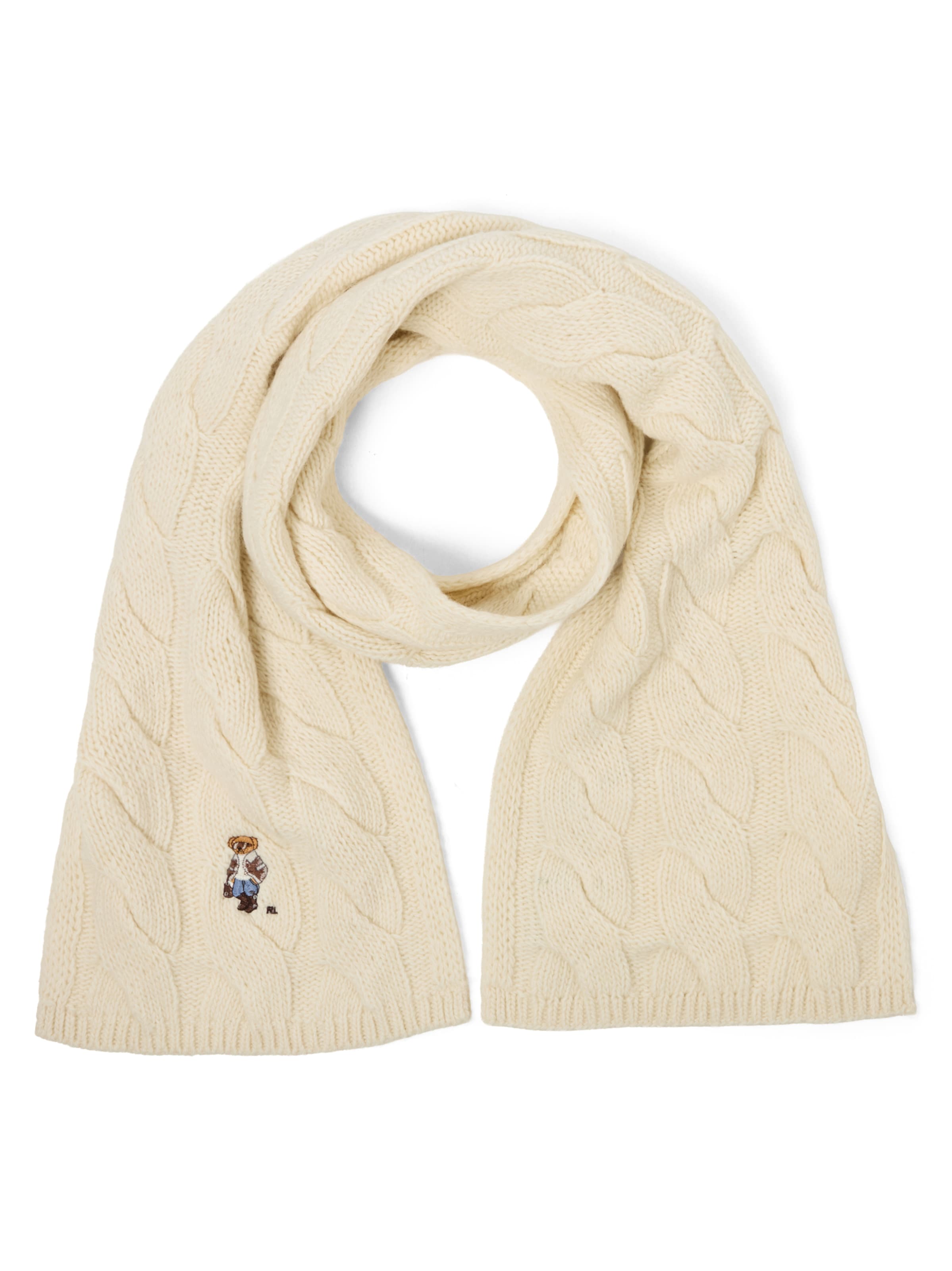 Polo Ralph Lauren Scarf in One Size in Ecru / Mixed colours, Item view