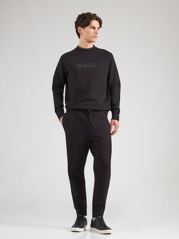 BOSS Tapered Housut 'Hadiko' värissä musta