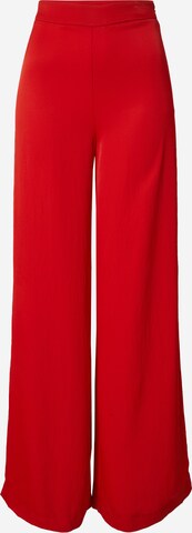 A LOT LESS Wide leg Broek 'Josefina' in Rood: voorkant