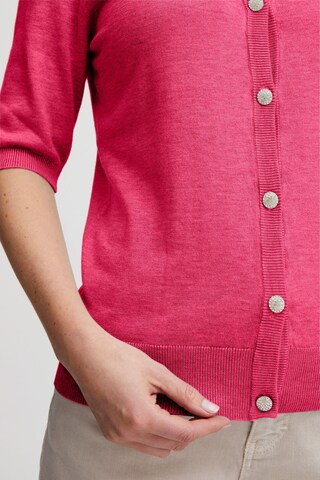 PULZ Jeans Knit Cardigan 'Pzsara' in Pink