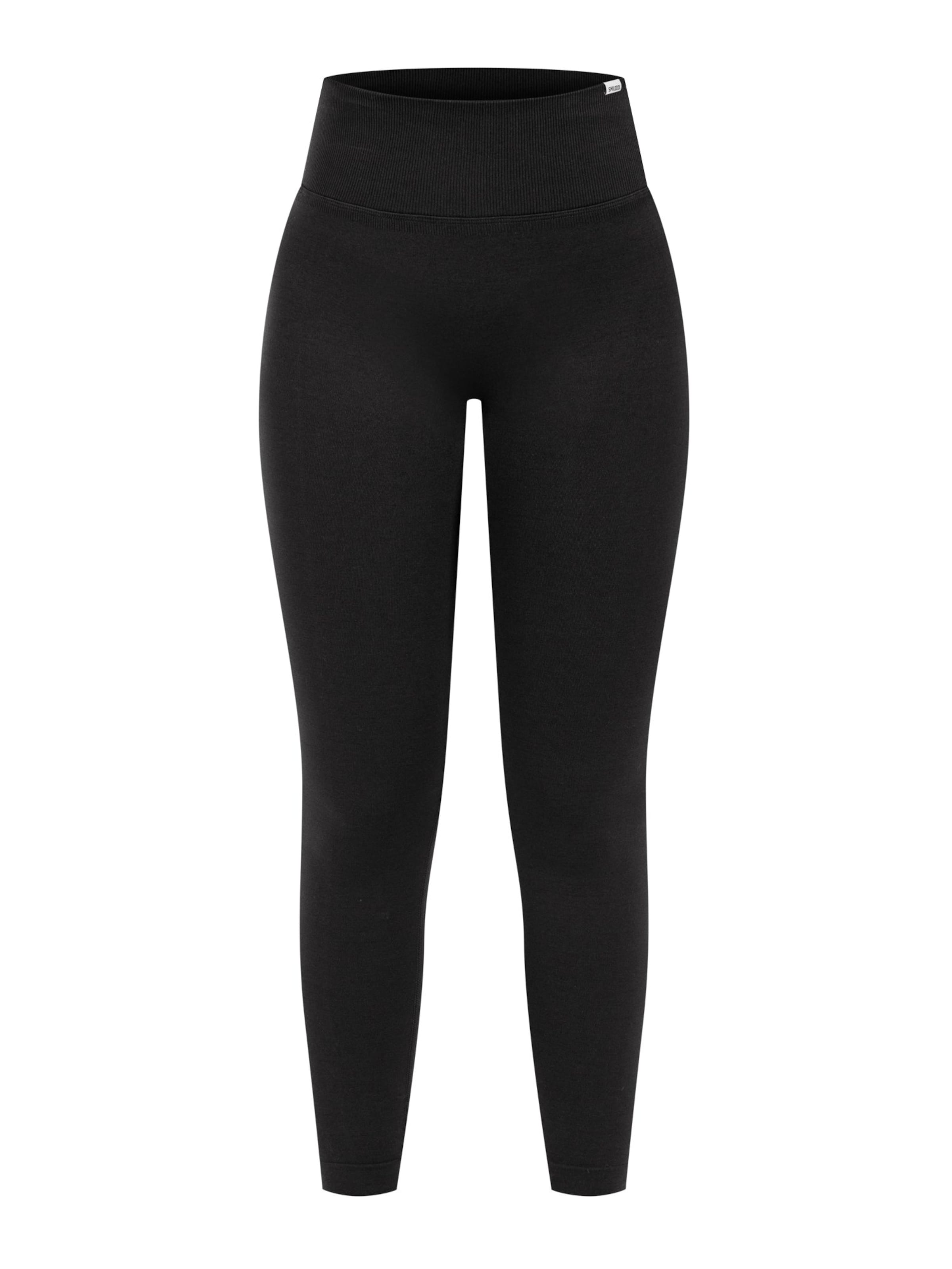 Pantalon de sport Smilodox en noir : devant