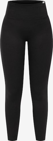 Pantalon de sport Smilodox en noir : devant