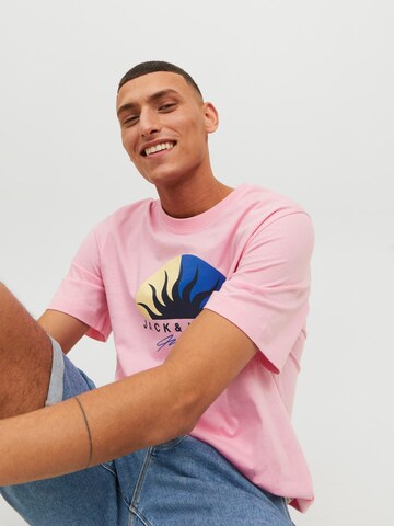 JACK & JONES T-Shirt 'TULUM' in Pink