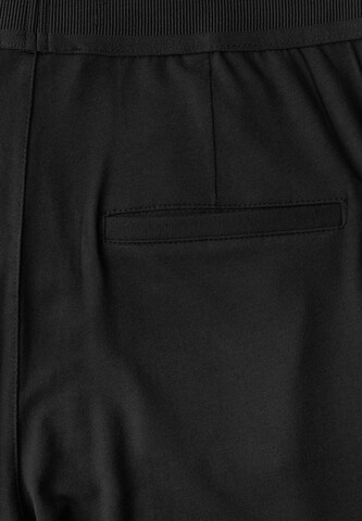 STREET ONE Wide Leg Hose in Schwarz