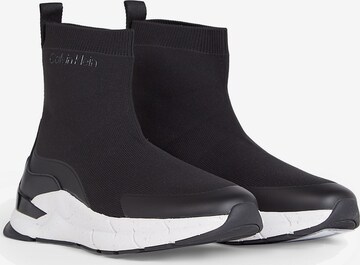 Sneaker înalt de la Calvin Klein pe negru