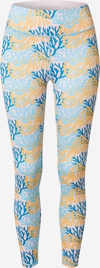DELICATELOVE Pantalón deportivo 'Nadi' en azul / azul claro / amarillo / blanco, Vista del producto
