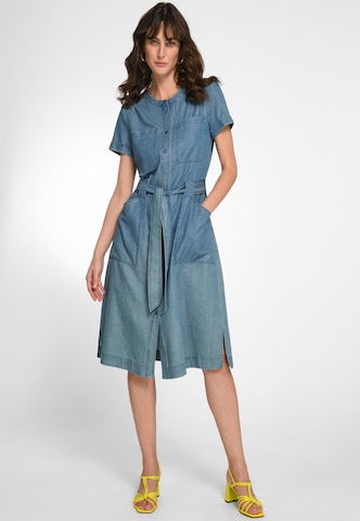 Peter Hahn Shirt Dress in Blue: front