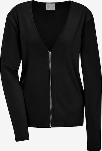 MADELEINE Strickjacke in Schwarz: Vorderseite