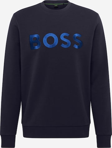 BOSS Green Sweatshirt 'Salbo' in Blue: front