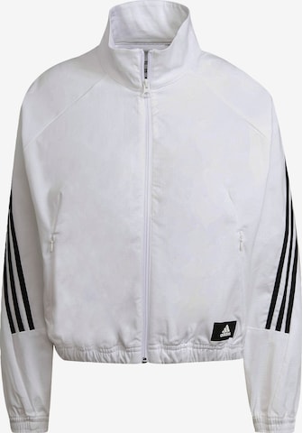 ADIDAS SPORTSWEAR Trainingsjack in Wit: voorkant