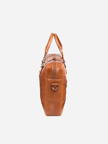 NEGOTIA Leather Laptoptasche 'Sorel'‌‌‌‌‌‌ in Braun