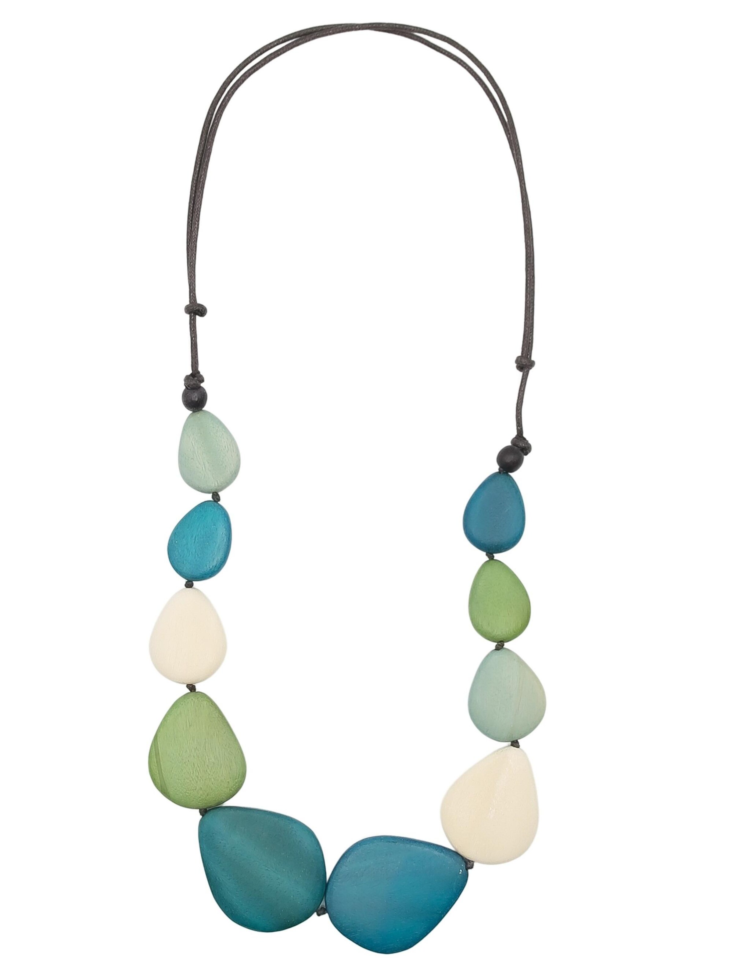 COLLEZIONE ALESSANDRO Necklace 'Devi' in Green: front