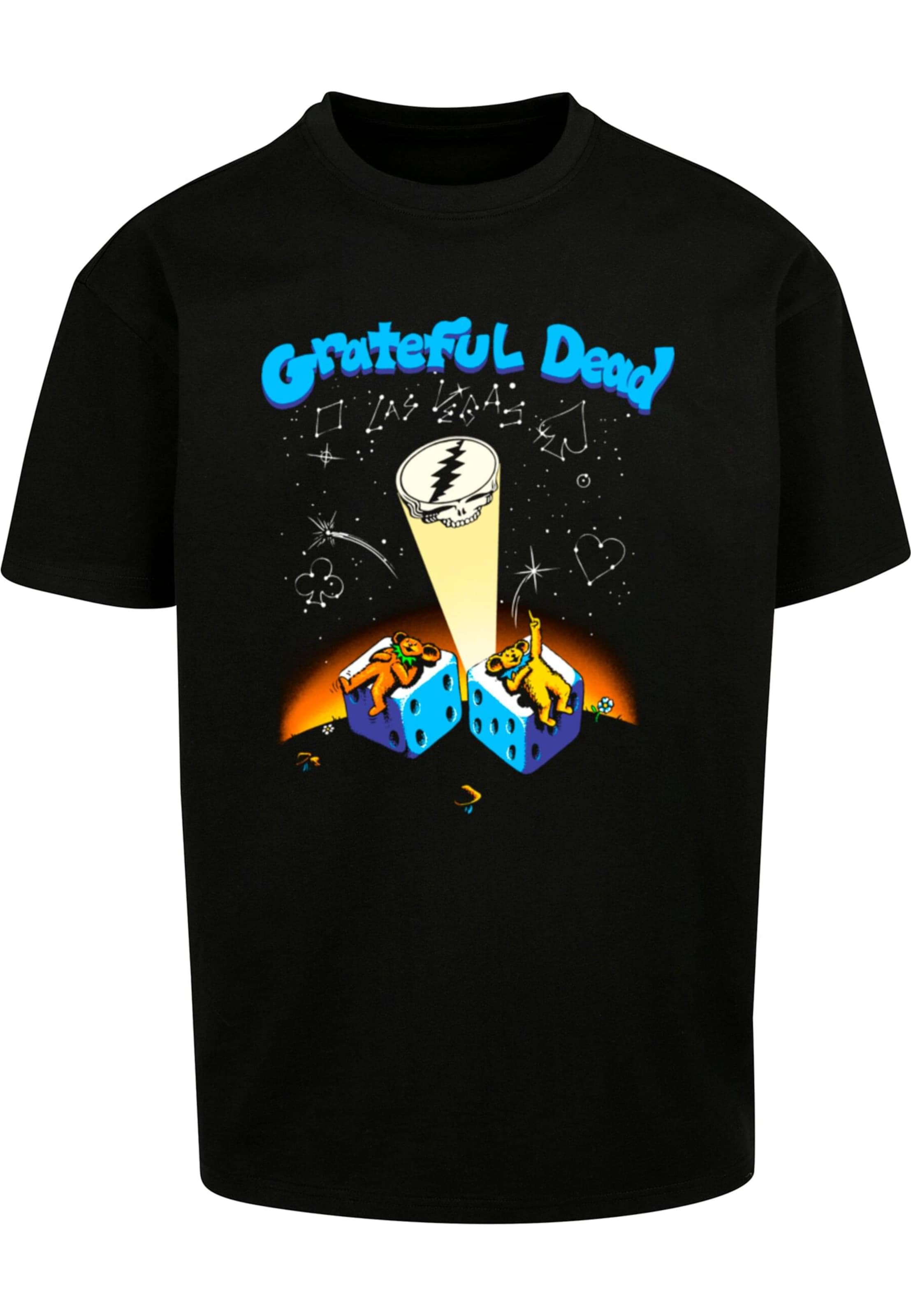 Merchcode T-Shirt 'Grateful Dead Spot' in Schwarz: Vorderseite