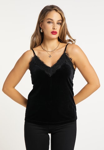 faina Top in Black: front