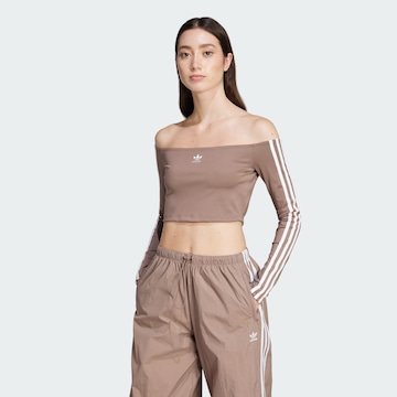 ADIDAS ORIGINALS Shirt 'Adicolor' in Braun: Vorderseite