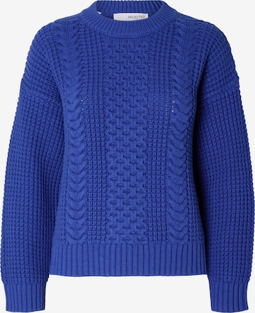 SELECTED FEMME Sweater 'Brianne' in Blue: front