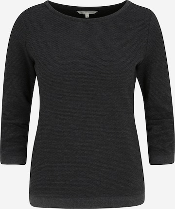 TOM TAILOR Sweatshirt in Zwart: voorkant