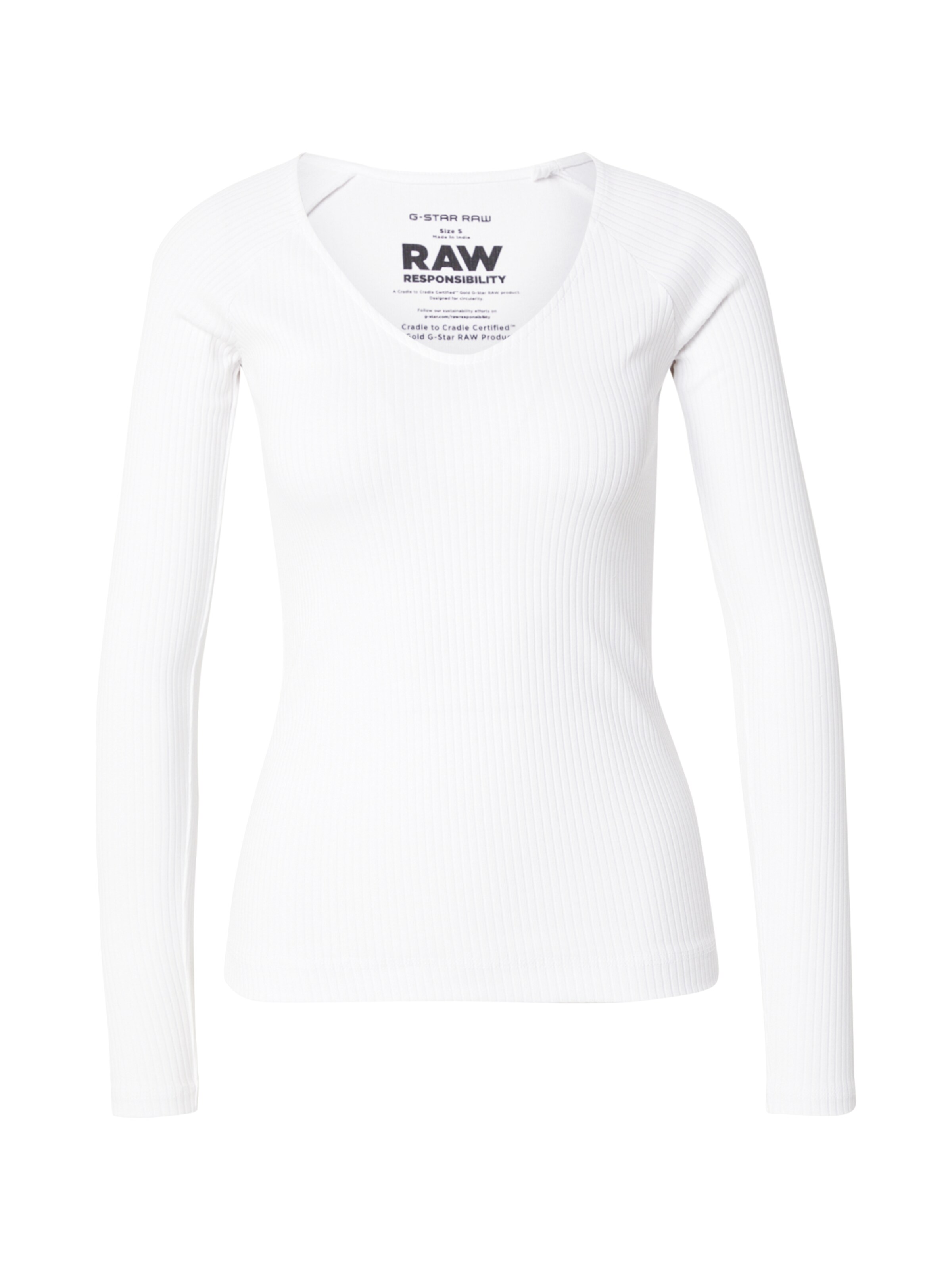 G-STAR Tričko – bílá: přední strana