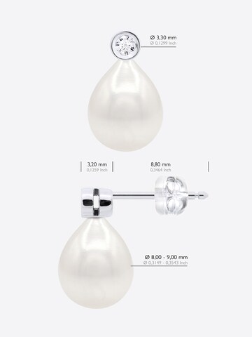 Ateliers Saint Germain Ohrringe 'Montaigne' in Weiß