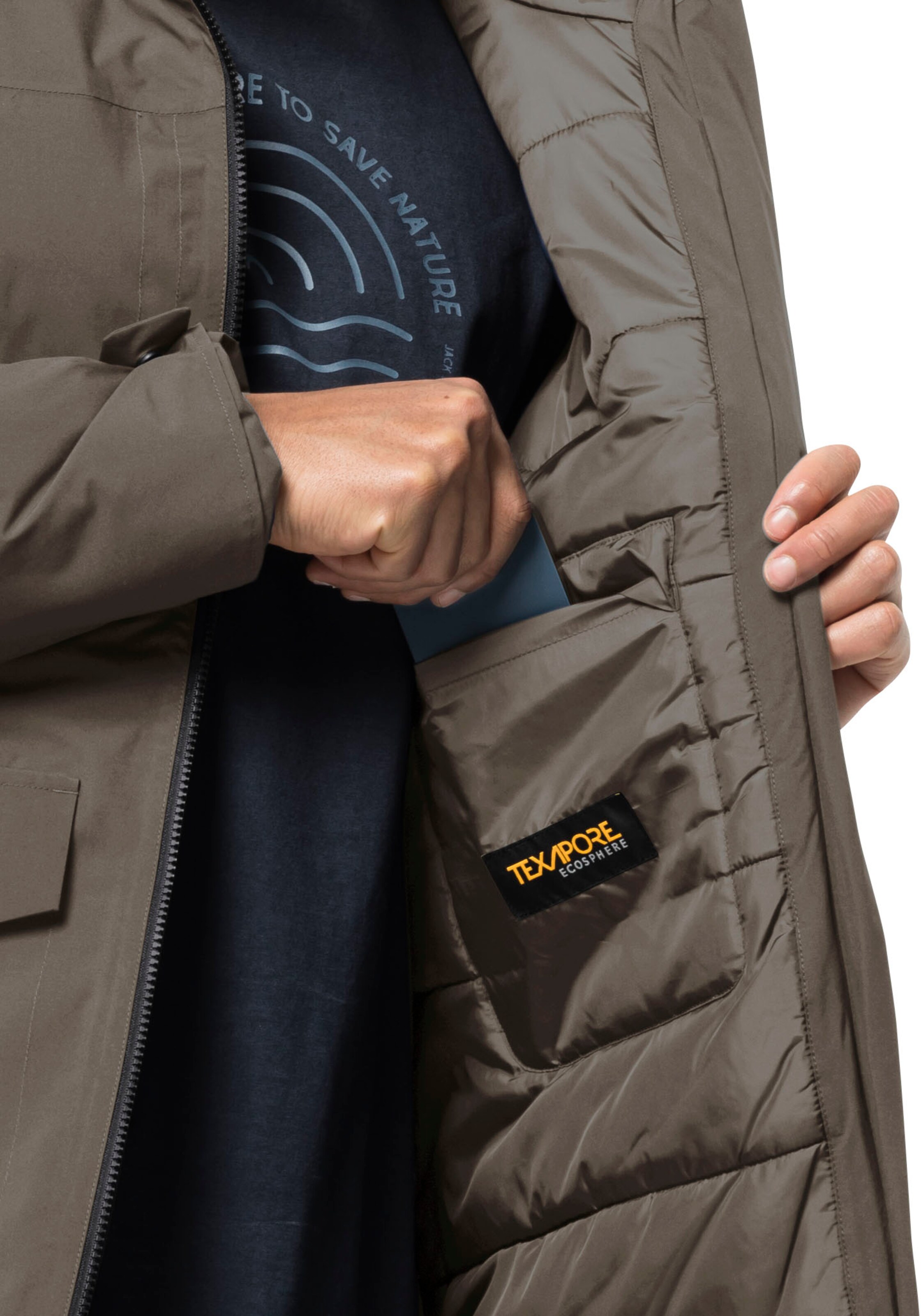 JACK WOLFSKIN Outdoor jacket in Brown