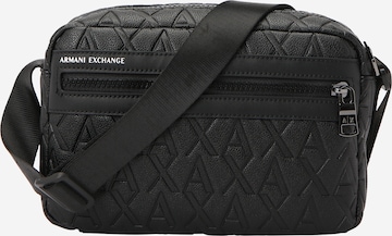 juoda ARMANI EXCHANGE Rankinė su ilgu dirželiu 'LIAM': priekis