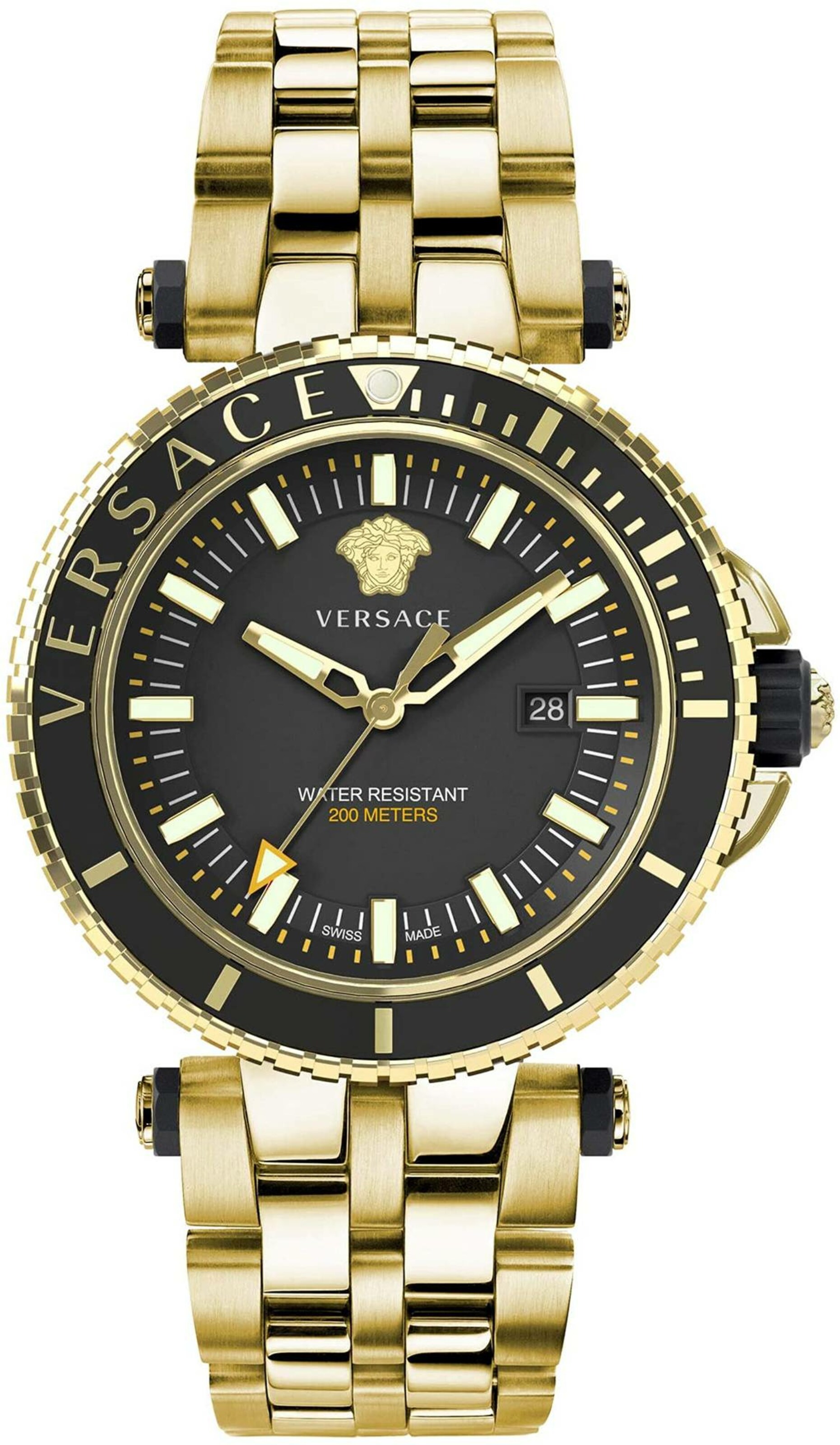 VERSACE Uhr 'VEAK00618' in gold / schwarz, Produktansicht