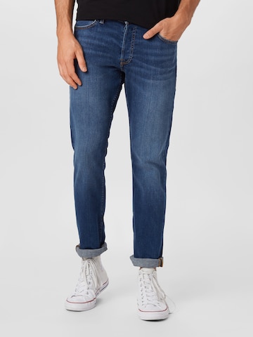 Coupe slim Jean 'GLENN' JACK & JONES en bleu : devant