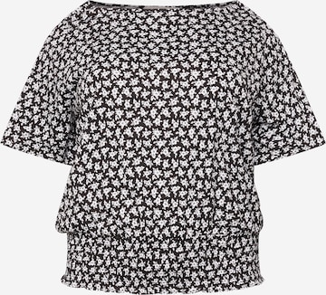 Camicia da donna di Michael Kors Plus in nero: frontale