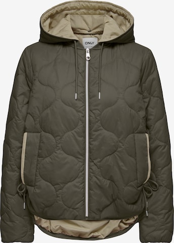 ONLY Демисезонная куртка 'ONLMIKI' в Зеленый: спереди