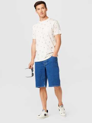 HOMEBOY Loosefit Farmer 'x-tra BAGGY Denim SHORTS' - kék