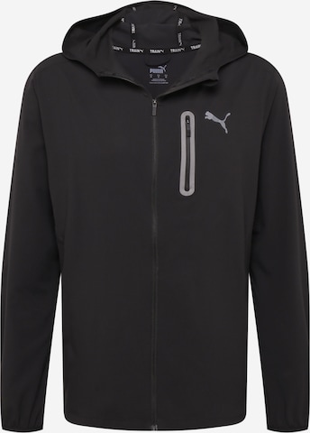 PUMA - Chaqueta de chándal 'TRAIN ULTRAWEAVE' en negro: frente