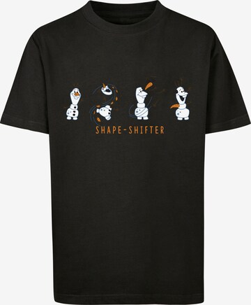 F4NT4STIC Shirt 'Disney Frozen 2 Olaf Shape-Shifter' in Black: front