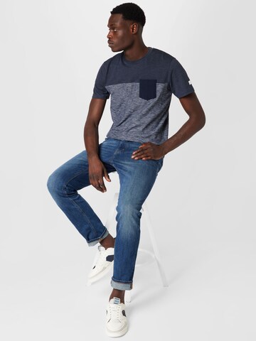 TOM TAILOR T-Shirt in Blau