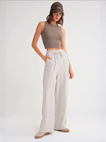Wide leg Pantaloni di MixRay in marrone
