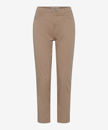 Regular Pantalon chino BRAX en marron : devant