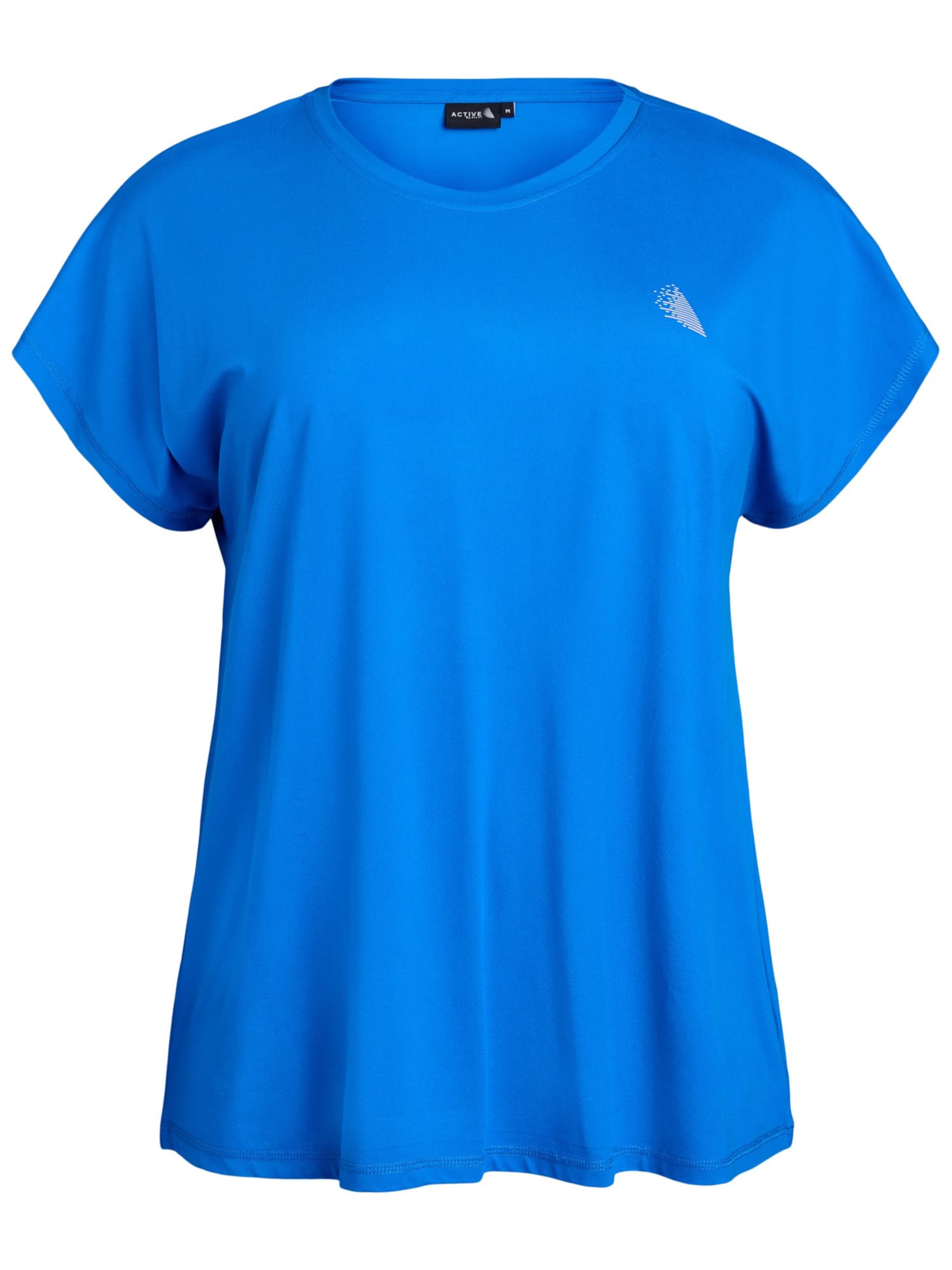 Zizzi Тениска 'Abasic' в синьо: отпред